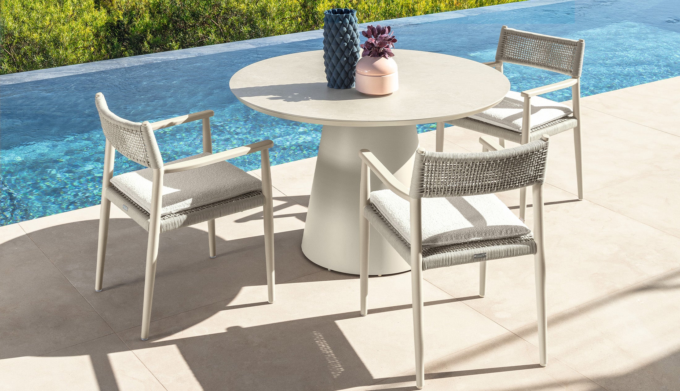 DOLCEVITA DINING SET (Aluminum)