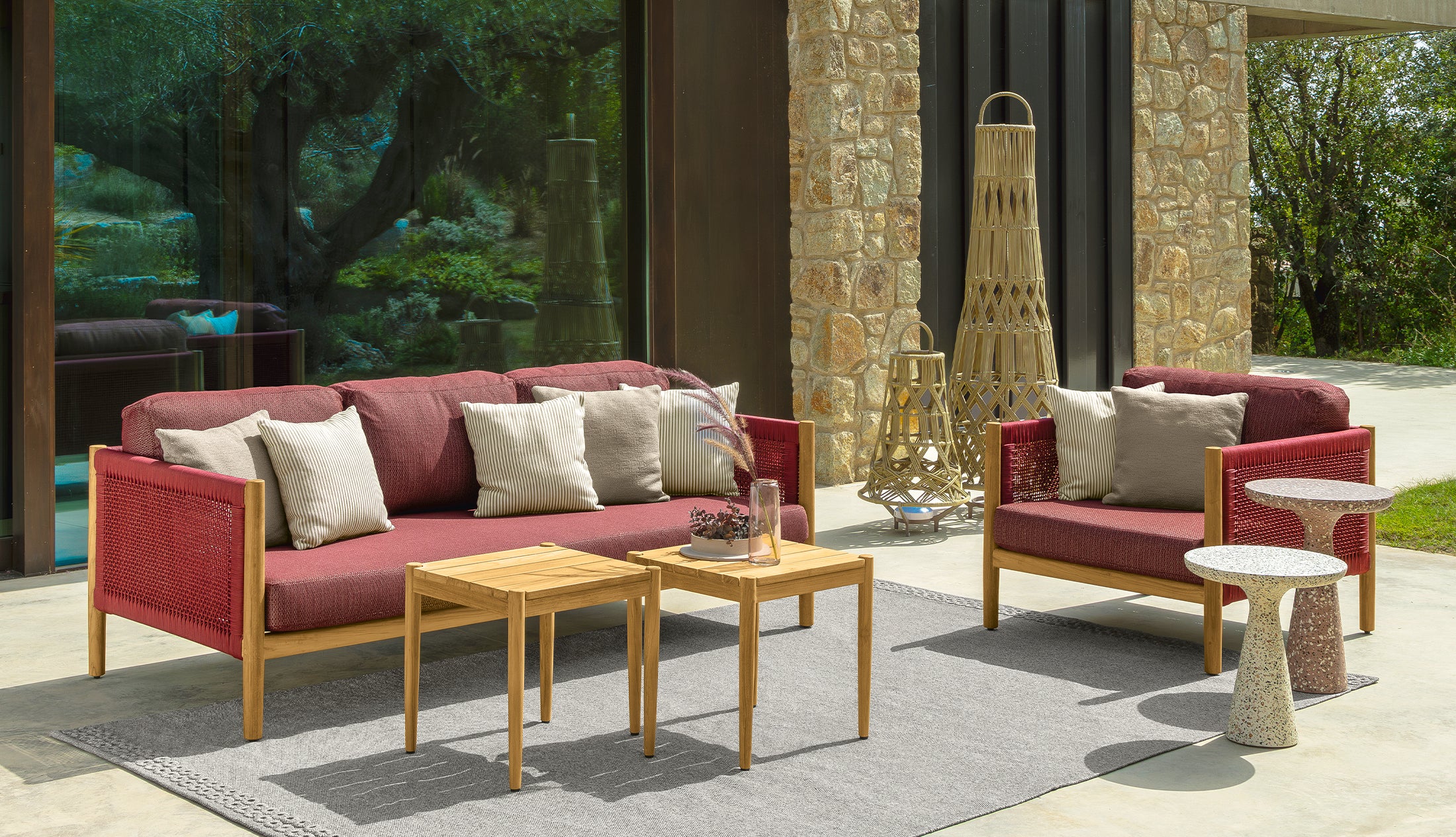 DOLCEVITA OTURMA GRUBU (TEAK AĞACI)