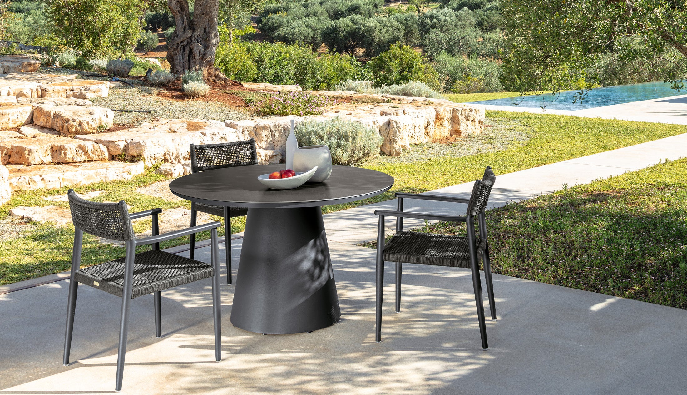 DOLCEVITA DINING SET (Aluminum)