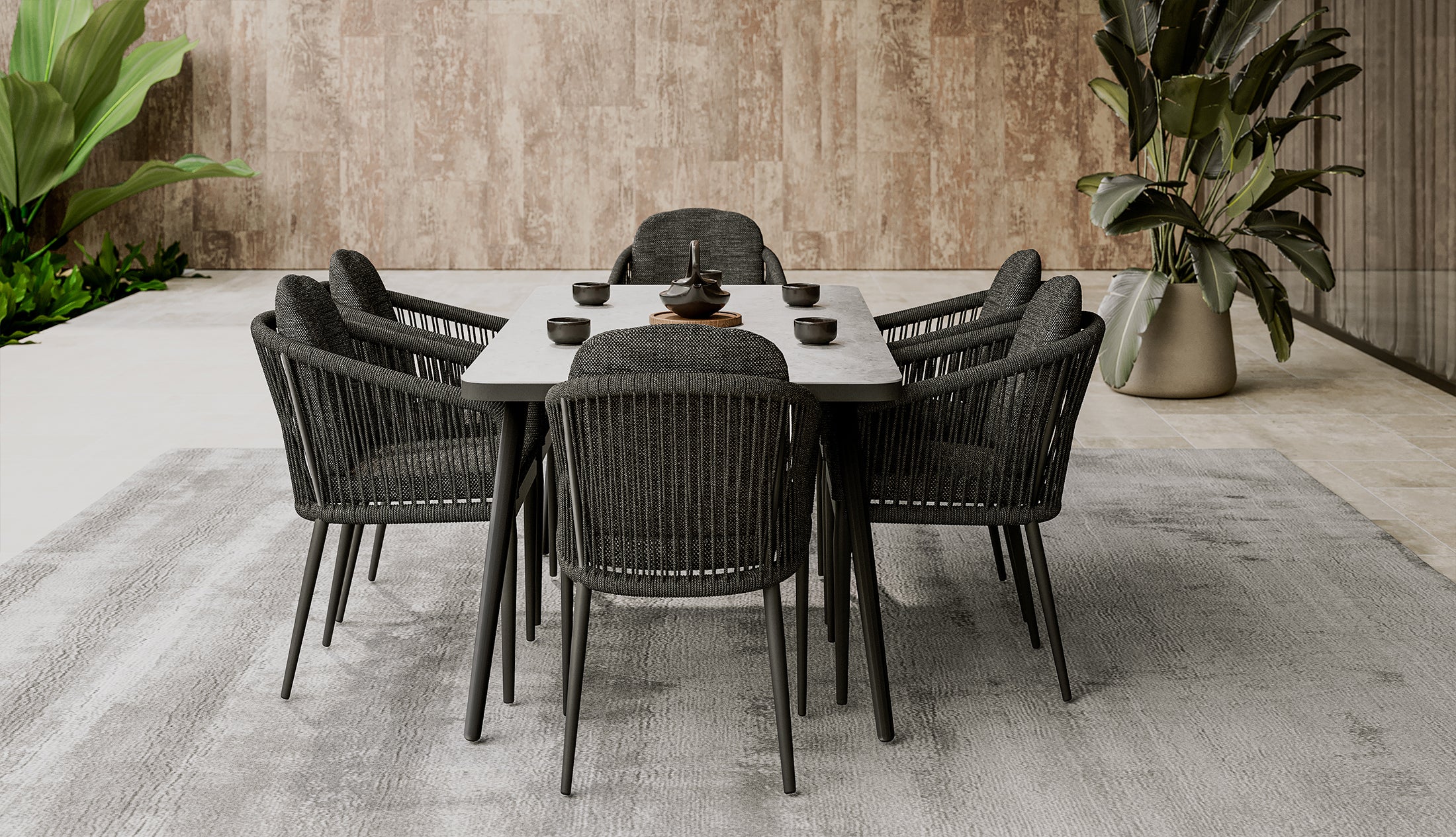 AMALFI DINING TABLE SET