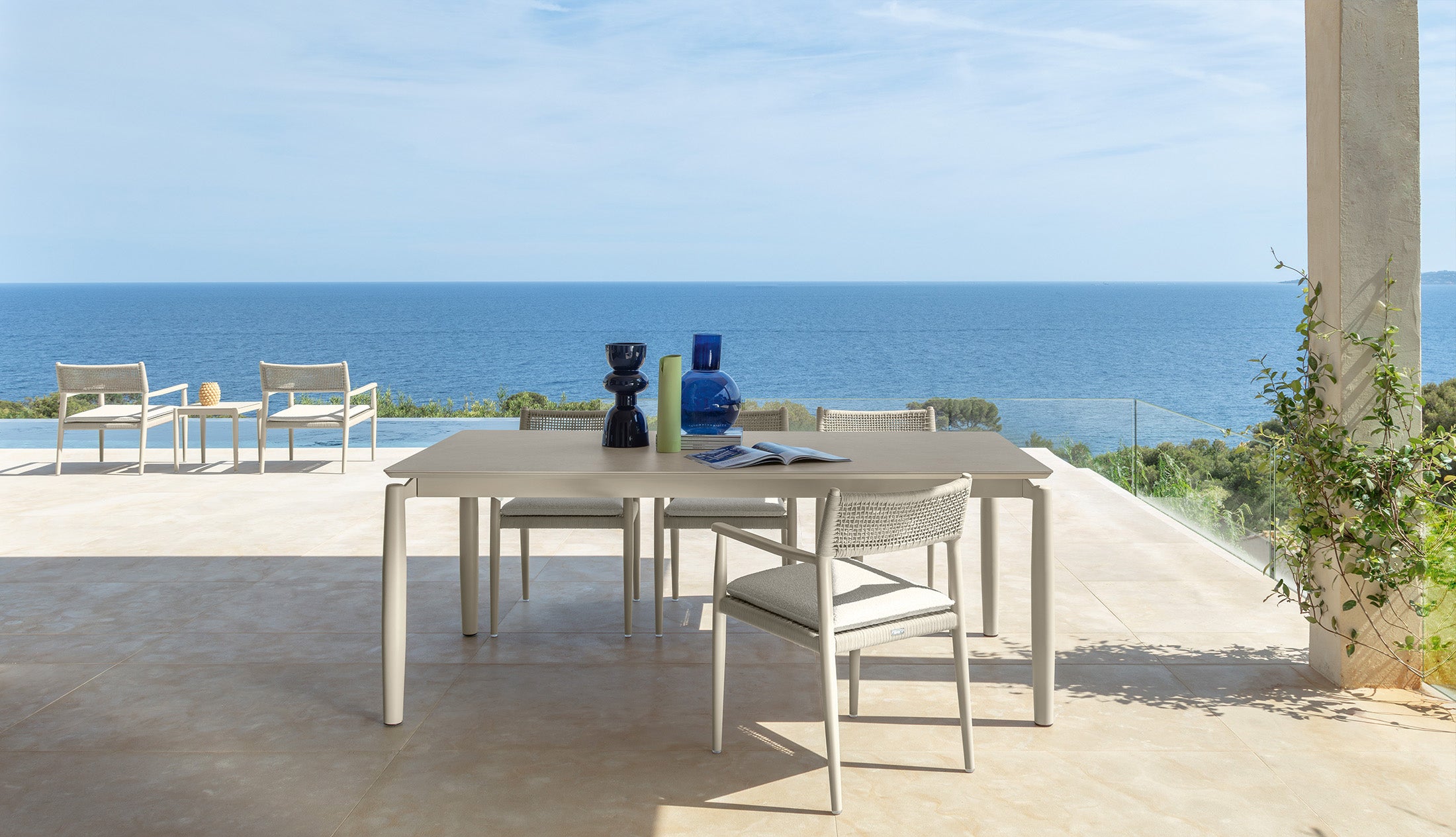DOLCEVITA DINING SET (Aluminum)